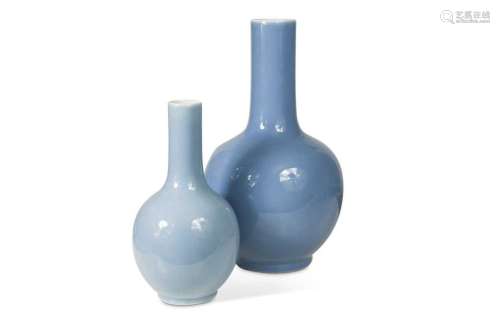 A Chinese Clair de Lune bottle vase, Qing Dynasty, 18/19th c...