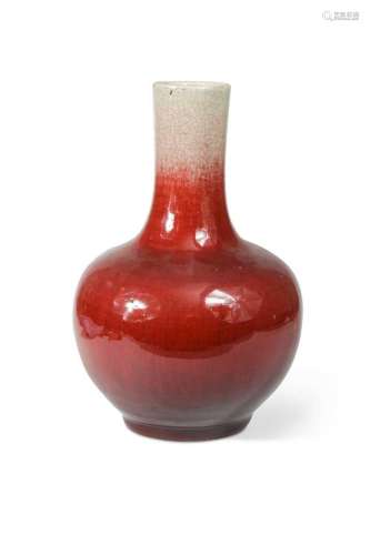 A Chinese Langyao bottle vase, Qing Dynasty, 18/19th century...