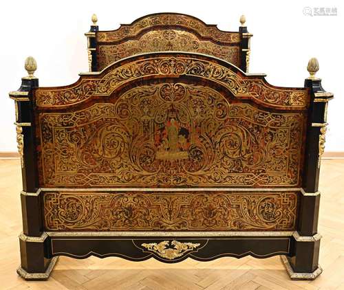 Boulle bed, royal bed with incredible marquetry