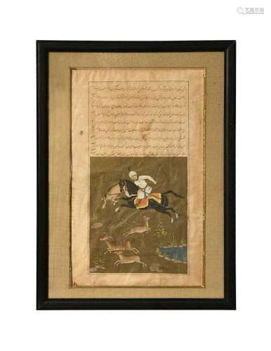 A Persian miniature, 18th/early 19th century,