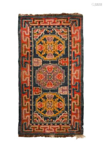 A Tibetan Khaden rug, early 20th century,