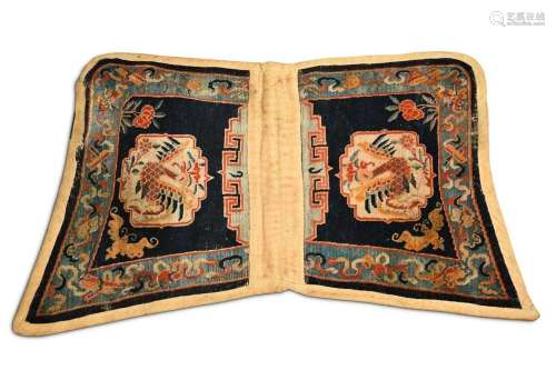 A Tibetan Makden, saddle rug, late 19th century,