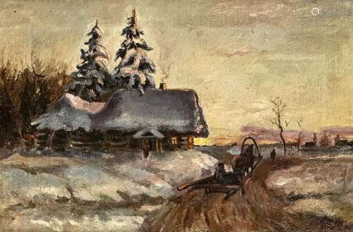 Russian painter around 1942, "Schli