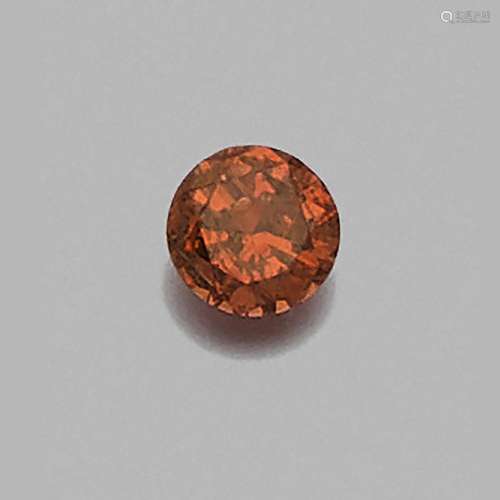 DIAMANT 1,31 CARAT FANCY DEEP ORANGE A 1,31 carat diamond Fa...