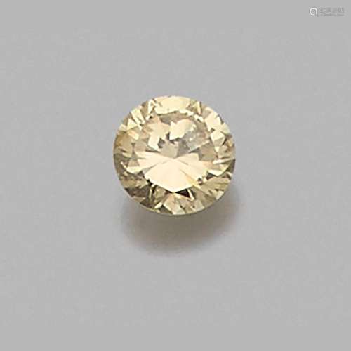 DIAMANT 1,72 CARAT FANCY LIGHT YELLOW A 1,72 carat diamond F...