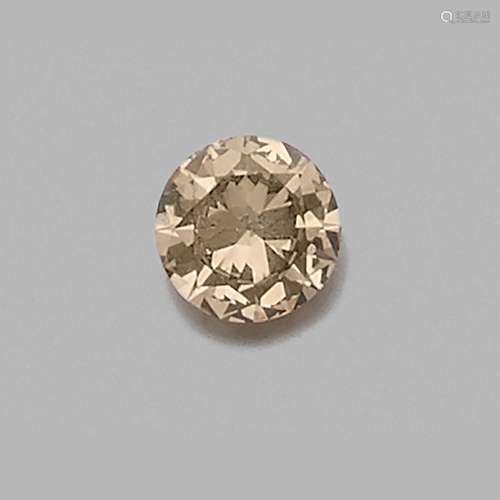 DIAMANT 2,06 CARAT FANCY BROWNISH YELLOW A 2,06 carat diamon...