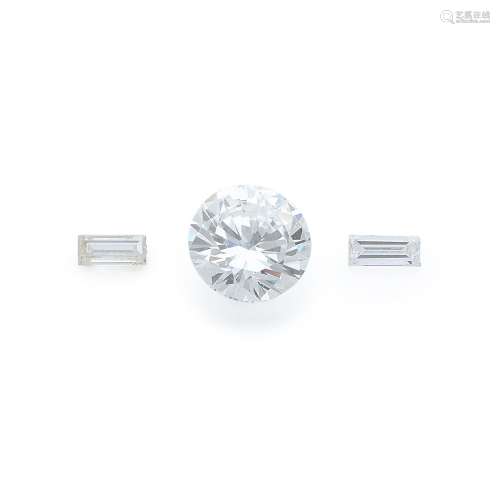 A 2,37 carat diamond. LFG preliminary report : colour E, cla...