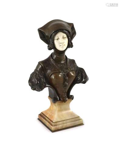 Francois Alphonse Piquemal (1869-1911) a French bronze and i...