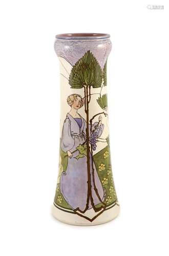 Margaret Thompson for Doulton, Lambeth - an Art Nouveau tall...