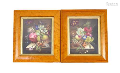 A pair of Derby porcelain plaques, attributed to Thomas Stee...