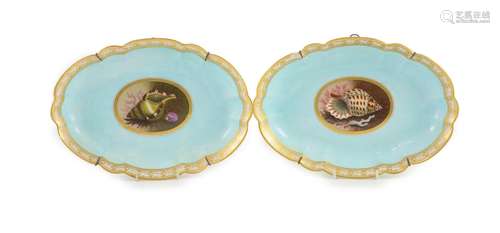 A pair of Flight, Barr & Barr Worcester oval dishes, c.1...