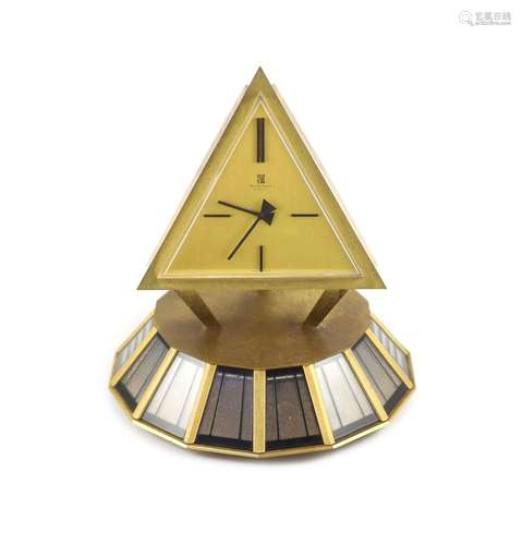 A 1960's Montre Royale de Geneva gilt bronze solar powe...