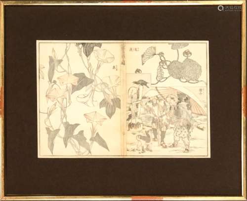 Estampe de HOKUSAI (1760-1849). Tiré du volume n° …