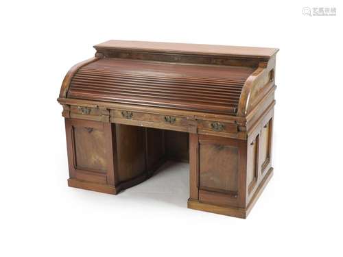 A late 19th century American walnut and mahogany 'Woott...