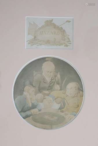 Thomas Rowlandson (1757-1827), 'A Game of Hazard',...