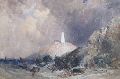 William Callow (1812-1908), Near the Mumbles, Glamorgan, aft...