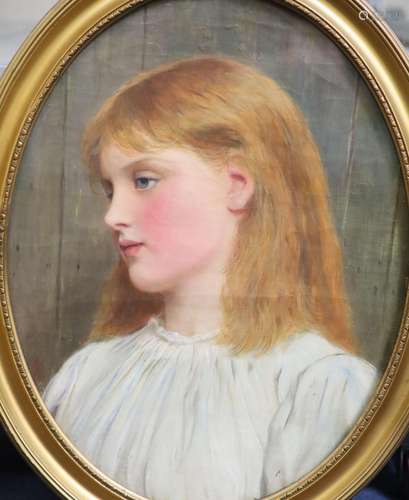 Charles Sillem Lidderdale (1831-1895), Portrait of a red hai...