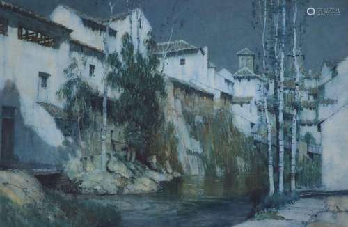 Albert Moulton Foweraker (1873 -1942), 'Moonlight, Ante...