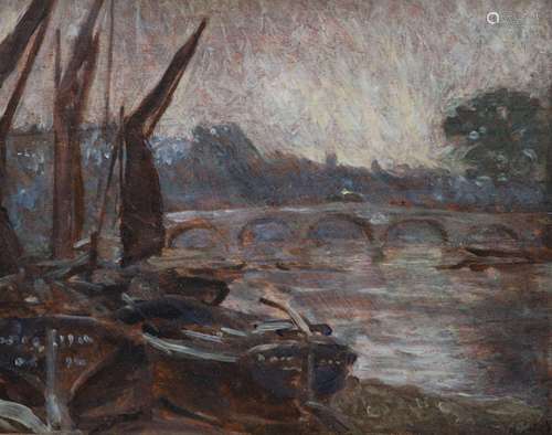 Philip Wilson Steer (1860-1942), View of Richmond Bridge, oi...