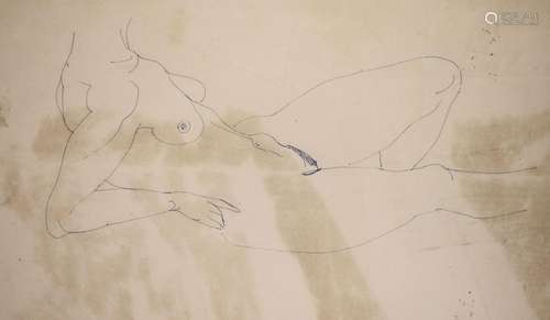 Henri Gaudier-Brzeska (1891-1915), Reclining nude, circa 191...