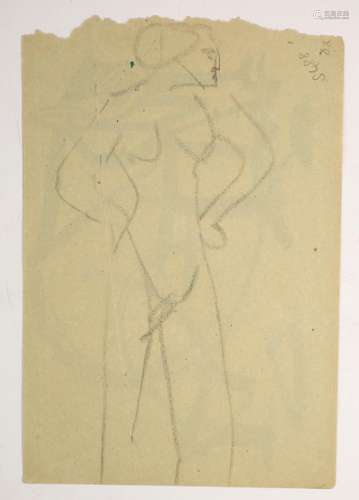 Henri Gaudier-Brzeska (1891-1915), Standing nude, an abstrac...