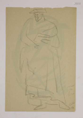 Henri Gaudier-Brzeska (1891-1915), Standing figure wearing a...