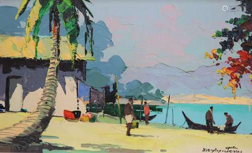 Cecil Rochfort D'Oyly John (1906-1993), Caribbean beach...