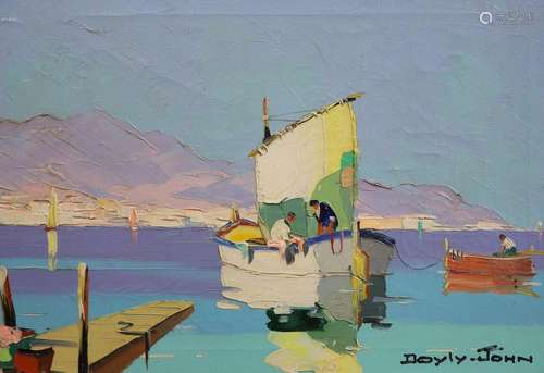 Cecil Rochfort D'Oyly John (1906-1993), Fishermen off c...