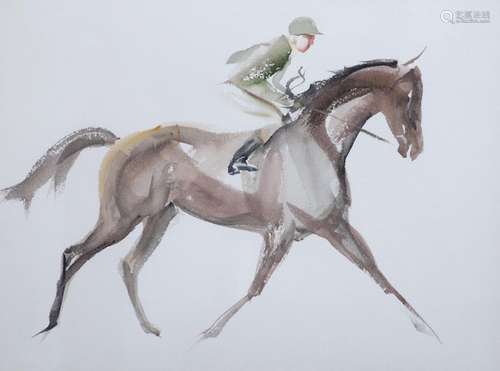 John Rattenbury Skeaping (1901-1980), Horse with jockey up, ...