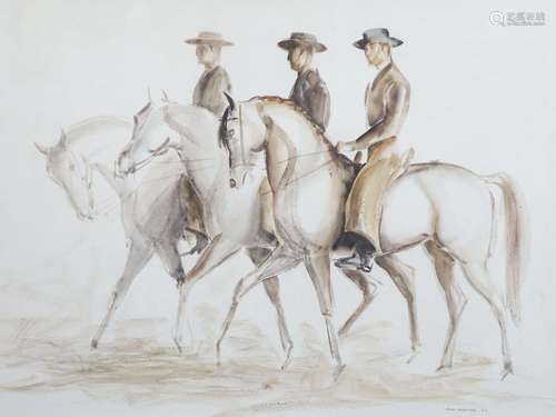 John Rattenbury Skeaping (1901-1980), Three Spanish Horsemen...