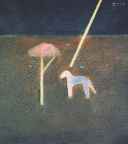 Craigie Aitchison CBE, RA (1926–2009), Wayney and the Pink T...