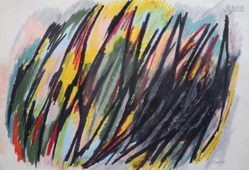 William Gear (1915-1977), Untitled, mixed media on paper, 39...