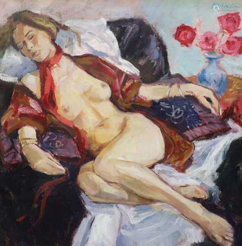 Jack Morrocco (Scottish, b.1953), 'Falling Asleep'...