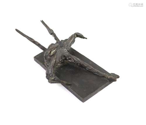 Bernard Meadows (1915-2005), Fallen Bird, bronze, H 8.5cm. L...