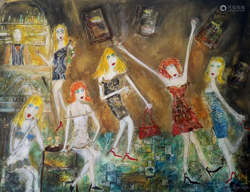 Rosa Sepple RI, (Contemporary British), 'Ladies Go Free...