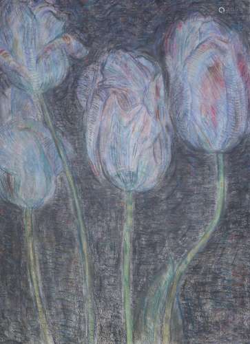 Leonard Mccomb (1930-2018), 'May Tulips', Pastel o...