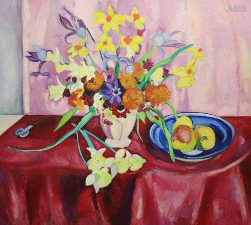 Edward Wolfe R.A. (1897-1982), Still life with narcissi, oil...