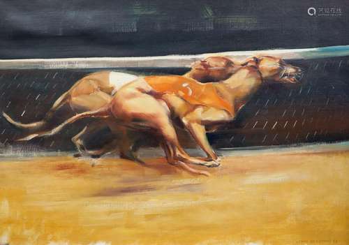 John Rattenbury Skeaping (1901-1980), 'Greyhounds racin...