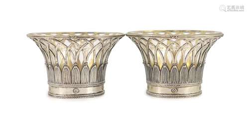 A pair of early 20th century Flemish Wolfer Freres silver pl...