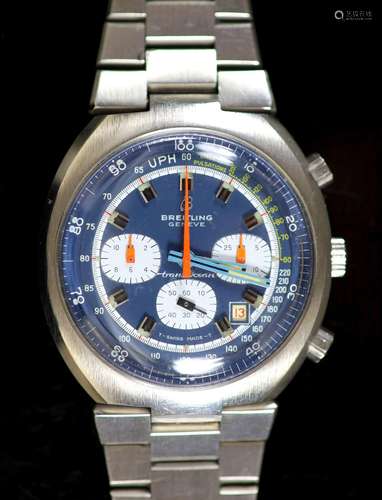 A gentleman's 1970's stainless steel Breitling Tra...