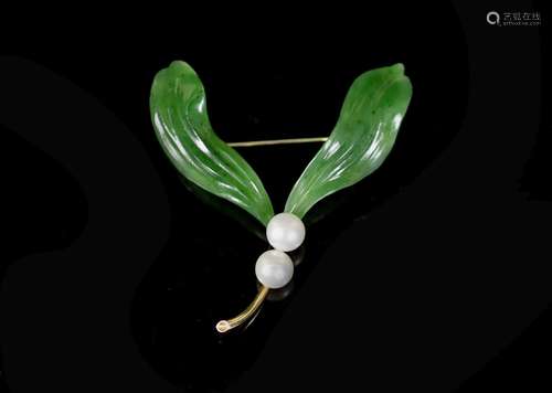 An early 20th century Austro Hungarian 18ct gold, nephrite a...