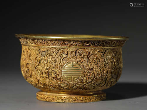China Sterling Silver Gold Plated bowl