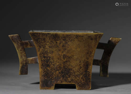 A Chinese Bronze Censer Marked Yu Tang Qing Wan