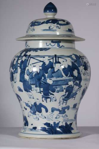 Blue And White Porcelain General Jar, China