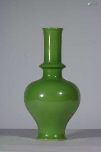 Green Glazed Porcelain Bottle, China