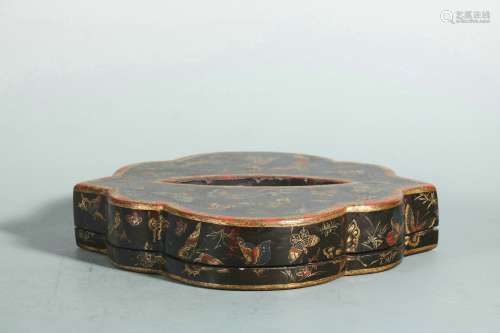 Lacquer Woodcarving Box, China