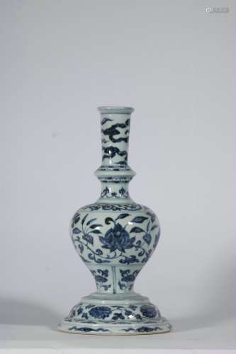 Blue And White Porcelain Candlestick, China