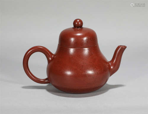 Purple sand teapot in Qing Dynasty