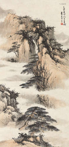 1904～1997 董寿平 1949年作 青城山色 设色纸本 镜片