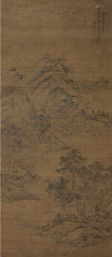 1730～1802 蒋赐棨 1787年作 深山幽居  立轴  水墨纸本